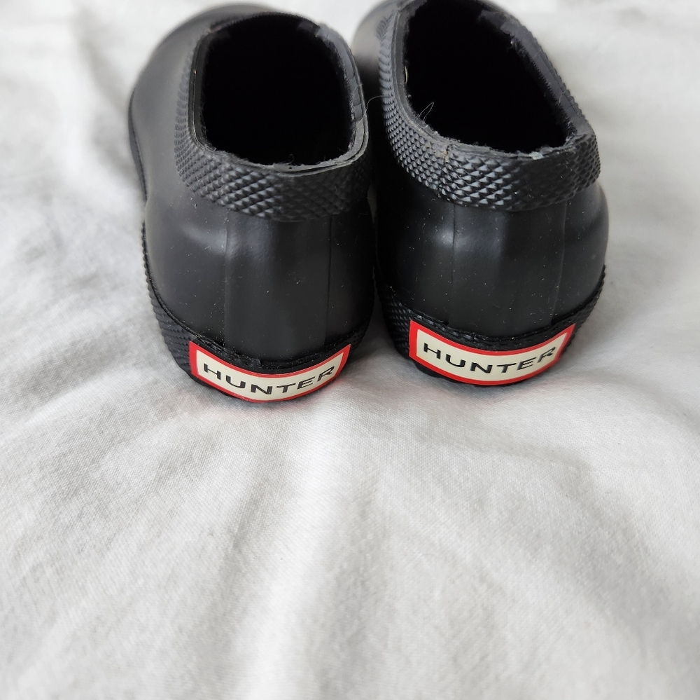 Hunter Toddler Kids Black Rain Shoes Size 7 EUC